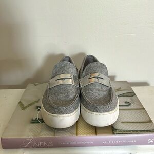 Michael Kors loafers grey and silver. Size 6.5